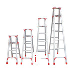 4m Reinforced Aluminum Alloy Herringbone Ladder Non-slip