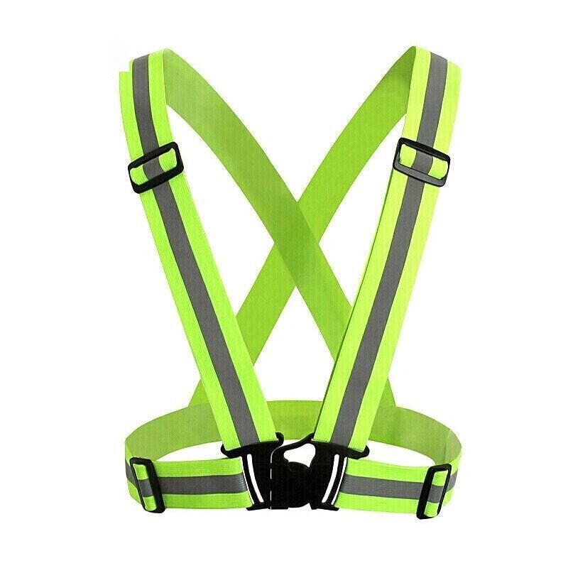 Elastic Reflective Strap Fluorescent Reflective Vest Riding And Running Reflective Vest Safety Suit Fluorescent Yellow