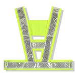 Vest Reflective Vest Safety Vest Traffic Warning Suit Reflective Vest Breathable V-lattice Fluorescent Yellow Green Free Size