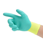 Labor Protection Gloves Foam Latex Gloves Glued Anti-Skid Wear-Resistant Breathable Protective Gloves For Construction Work