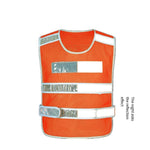 10 Pieces Reflective Vest Mesh Breathable Safety Worker Vest Construction Engineering Traffic Sanitation Safety Warning Clothes - Orange