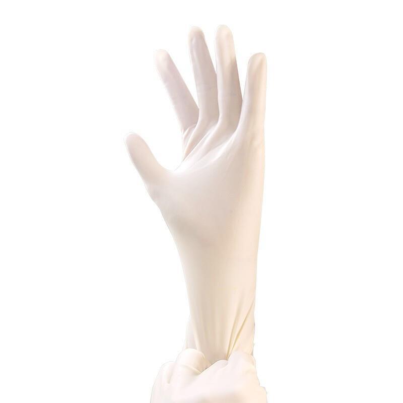 600 Pieces Disposable Rubber Sterilization Inspection Gloves [100 Pairs / Box * 6 Boxes ]