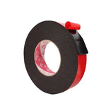 Black Foam PE Double Sided Tape Strong Adhesive Sponge 15mm Wide X10 Meter Thick X1mm 8 Pack