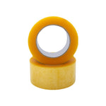 5 Rolls Sealing Tape Transparent Yellow Express Packaging Sealing Tape Roll 55mm * 150m / Roll High Viscosity Full Meter