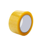 5 Rolls Sealing Tape Transparent Yellow Express Packaging Sealing Tape Roll 55mm * 150m / Roll High Viscosity Full Meter