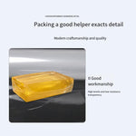 6 Rolls Sealing Tape Transparent Yellow Express Packing Sealing Tape Roll 50 Mm * 150 M / Roll High Viscosity Full Meter