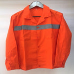 Orange Free Size Reflective Work Clothes