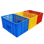 (45 * 33 * 21cm) Plastic Basket Express Rectangular Thickened Fruit Large Vegetable Transportation Basket Plastic Frame Factory Hollow Turnover Box