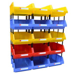 Inclined Plastic Box Combined Parts Box Material Box Assembly Component Box Tool Box Shelf X1 Yellow 180 * 120 * 80mm (50 Pieces)