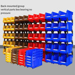 276 * 279 * 128 mm Dual Purpose Combined Parts Box Back Hanging Plastic Box  Inclined Material Box Component Box Classification Box