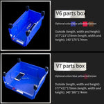 276 * 279 * 128 mm Dual Purpose Combined Parts Box Back Hanging Plastic Box  Inclined Material Box Component Box Classification Box