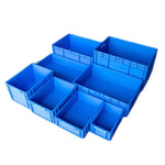 Plastic Turnover Box Logistics Transfer Box  Warehouse Workshop Plastic Box Transportation Storage Box   300 * 200 * 120 mm (blue)