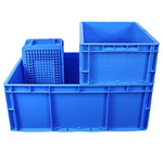 Plastic Turnover Box Logistics Transfer Box  Warehouse Workshop Plastic Box Transportation Storage Box   300 * 200 * 120 mm (blue)