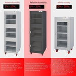 Industrial Moisture-proof Cabinet 870 Liters Black Relative Humidity 1% ~ 10% Electronic Moisture-proof Box Industrial Parts Storage Cabinet Chip Low Temperature Drying Oven
