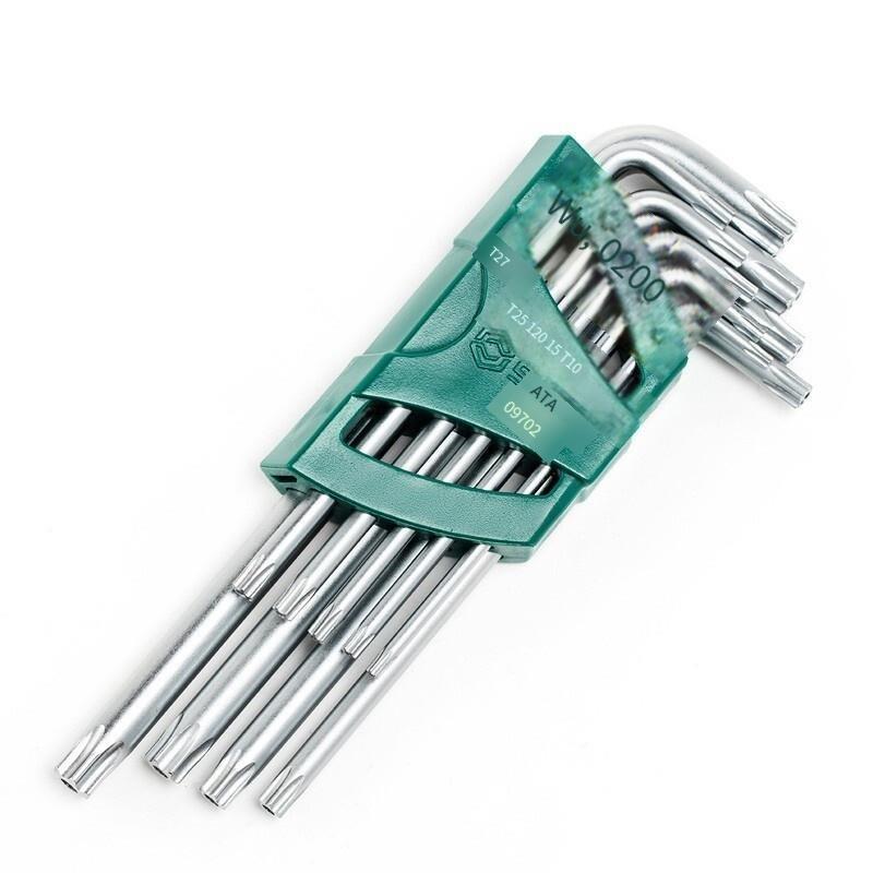 Extended Medium Hole Flower Shaped Wrench Hexagon Spanner Screw Driver A Set Of 9 Pieces