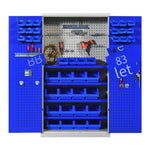 Blue Four Door 1800 * 1000 * 500mm Heavy Hardware Tool Cabinet Thickened Iron Cabinet Tool Storage Cabinet With Drawer