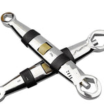 Multifunctional Adjustable Wrench Large Opening Quick Adjustable Ring Nut Adjustable Wrench Multi Purpose 8 Inch Mini Double End Adjustable Wrench
