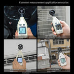 Digital Anemometer High Precision Portable Impeller Anemometer Anemometer With Fabric Bag