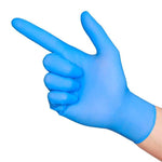 Powder Free Disposable Gloves Blue Restricted Nitrile Gloves M 100 / Box