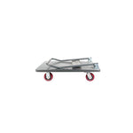 1000 Kg Capacity Flat Car Steel Plate Carrier Tool 60 * 90 Warehouse Trolley