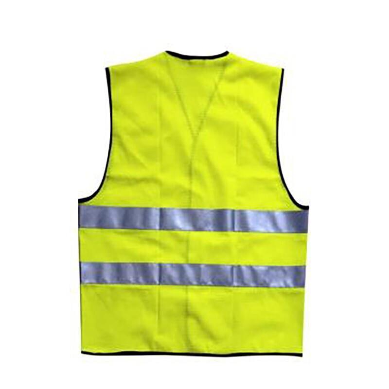Safety Vest, Only Two Horizontal, Mesh, Fluorescent Yellow, XL, Men & Women Cycling, Runner, Surveyor, Volunteer