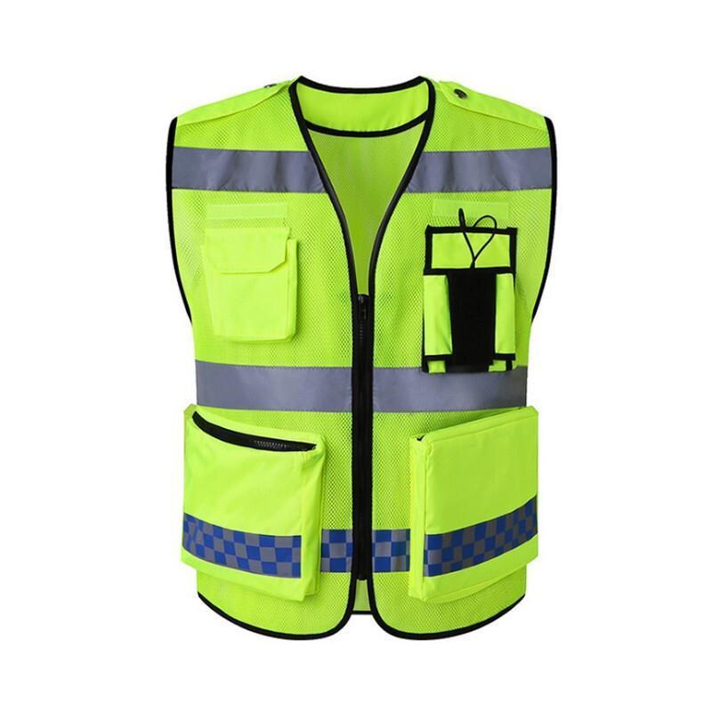 Reflective Vest Warning Safety Clothing Fluorescent Yellow