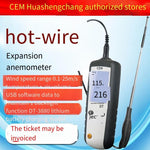 DT-3880 Telescopic Hot Wire Anemometer 0.1-25m/s Air Volume Thermometer Usb Thermal Anemometer Lithium Battery Charging Model