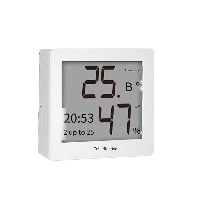 White 8845 Mini Temperature And Humidity Meter Household Indoor Baby Room Office Supplies