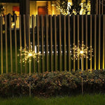 Solar Lamp Outdoor Courtyard Lamp Garden Villa Decorative Lamp Waterproof Dandelion Lamp Ground Fireworks Lamp Lawn Lamp Star Color Lamp