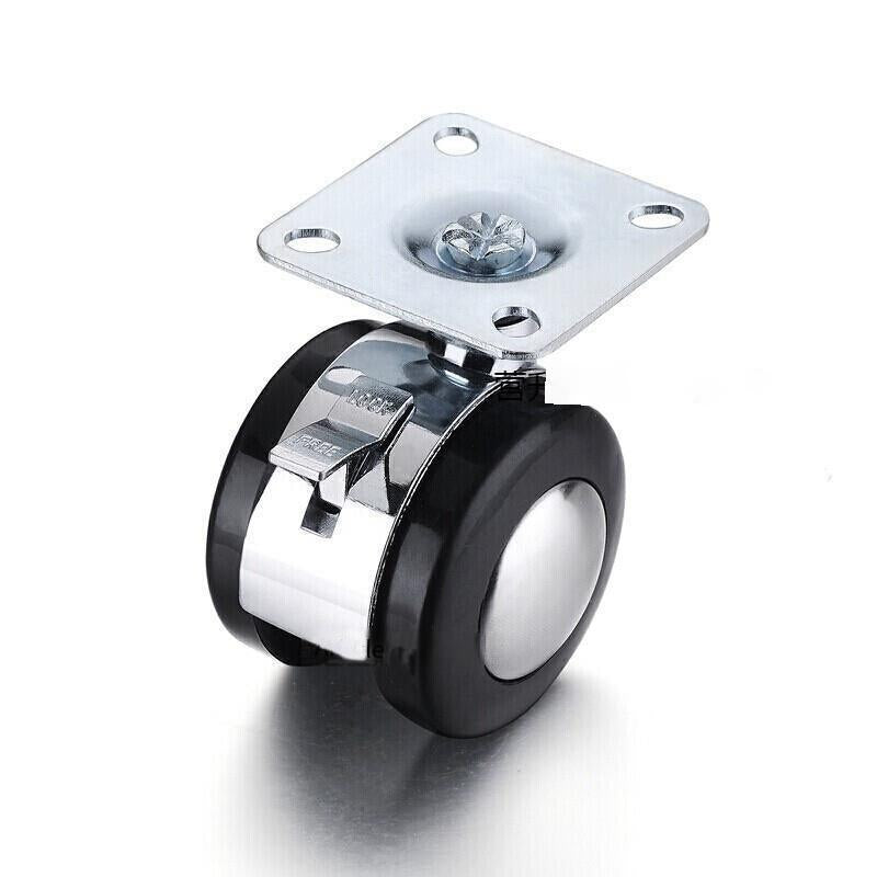 4 Pieces of 2 Inch  Alloy Universal Wheel Sofa Wheel Cabinet Caster Tea Table Pulley Table Caster Wheel