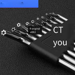 Hexagon Socket Box Screw Driver Wrench Combination Set Inner Ring T6-t27 T3T4T5T6T7T8T9T10T20