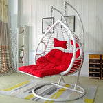 Double Hanging Chair Household Rattan Chair Indoor Swing Balcony Bassinet Chair Hanging Orchid Drop Chair Double Double Pole Coffee Fine Rattan