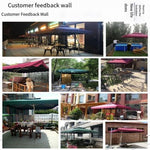 2.2m Square Sunshade Outdoor Sunshade Umbrella Outdoor Banana Umbrella Folding Umbrella Security Post Sun Umbrella Green And Light Rain Proof And Cross