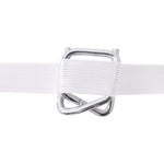 Fiber Belt With 50 Pieces Of Recycled Buckle 16mm Wide Polyester Flexible Buckle Metal Wire Clip A1214