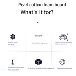 Pearl Cotton Foam Board Thickness 15*1.1*2