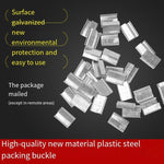 10 Bags 200 Pieces/Bag PET Plastic Steel Belt Packing Buckle, Iron Sheet Packing Buckle, Plastic Steel Buckle