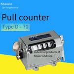 Rotation / Pull Mechanical Counter Five Digit Tachometer Punch Electronic Counter D-70