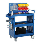 3 Tier Maintenance Tool Trolley Blue 700*420*800 mm Mobile Tool Cart