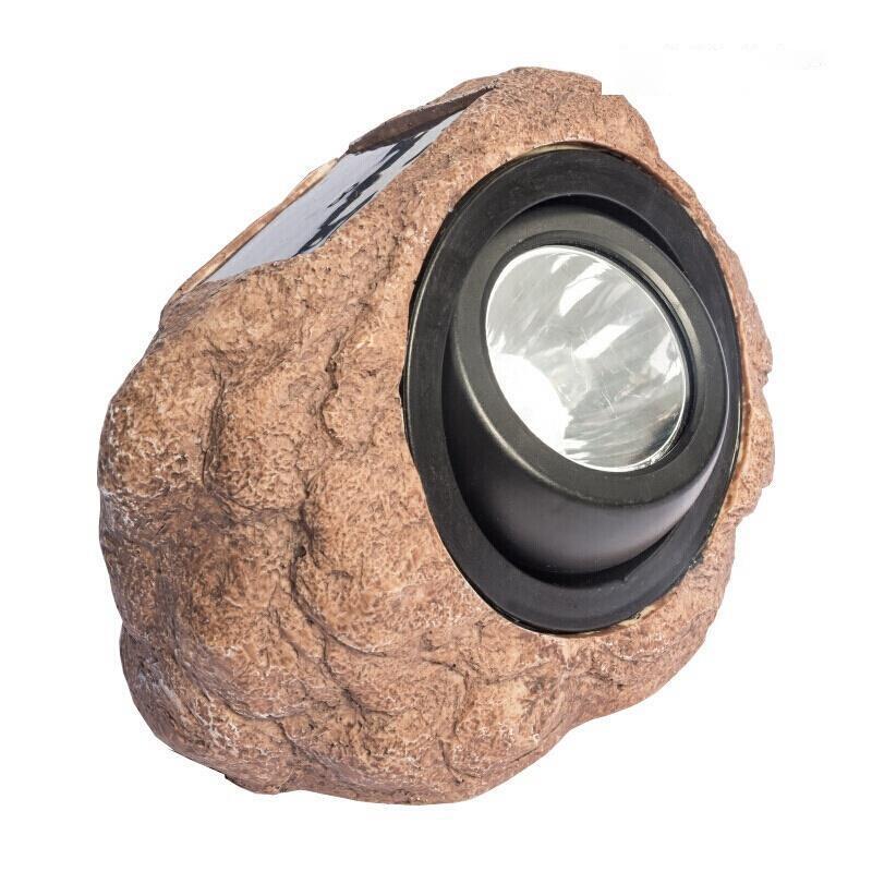 Solar Energy Outdoor Courtyard Landscape Garden Decoration Lawn Simulation Stone Waterproof Led Projection Lamp Made To Imitate Stone Spotlight