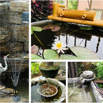 Solar Fountain Fish Tank Filter Nozzle Fish Tank Oxygenation Outdoor Courtyard Garden Rockery Landscape Water Circulation 2w Solar Fountain Lift 1m