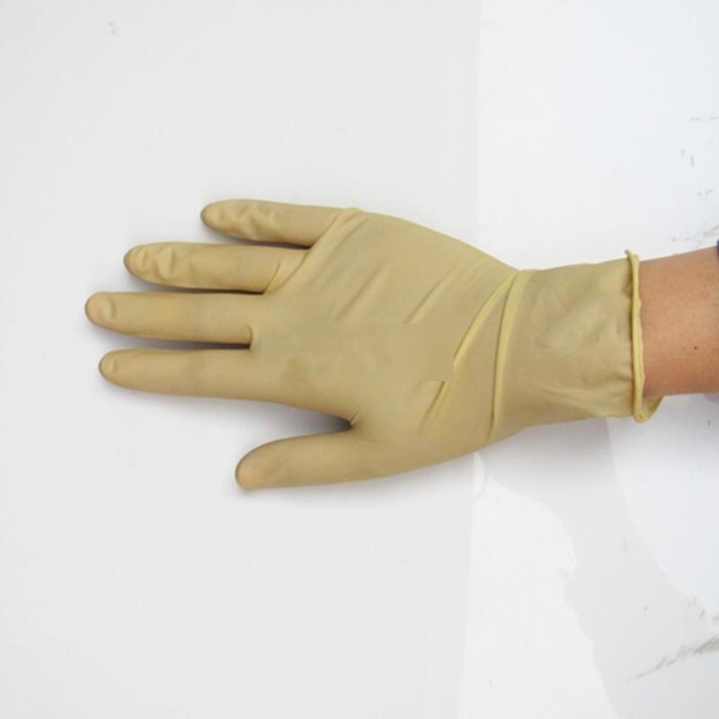 9 Inch Latex Gloves Disposable Gloves Dust Free Gloves Clean Room Latex Gloves 50 / Pack