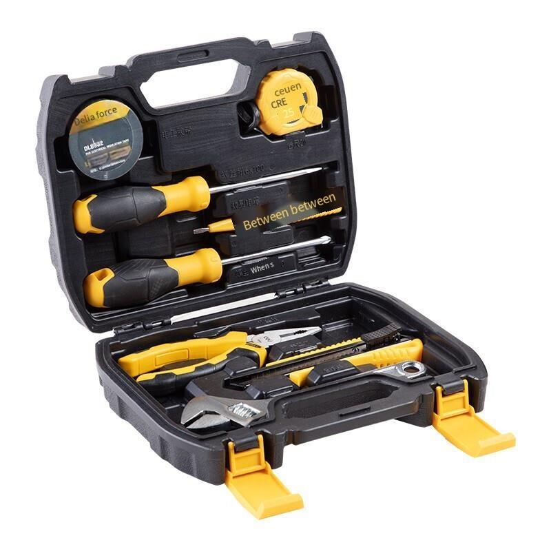Toolbox Set Daily Household Multi-functional Electrical Woodworking Wrench Screwdriver Repair Set 8 Pieces Comprehensive Repair Set