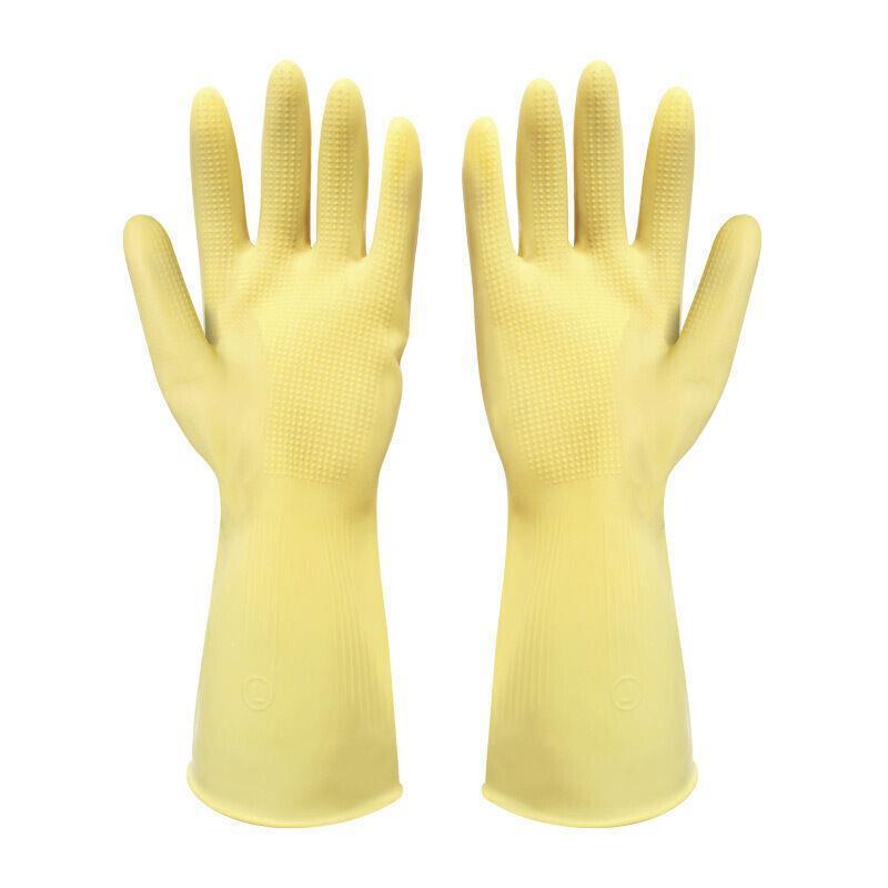 One Pair Of Latex Gloves Free Size