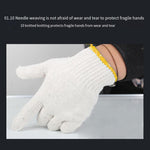 12 Pairs Labor Protection Gloves Cotton Thread Gloves Spinning Conventional Wear