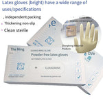 500 Pairs / Carton Powder Free Latex Gloves For Experiment Disposable General Purpose Latex Gloves 20 Boxes / Carton Size S/M/L