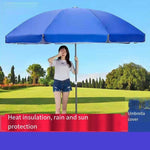 Outdoor Sunshade Large Stall Umbrella Large Umbrella Big Umbrella Rainproof And Sunscreen Double Fold Advertising Umbrella