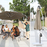 Banana Umbrella Outdoor Courtyard Sunshade Large Sun Advertising Stall Beach Activity Umbrella Table Chair Umbrella Package 1