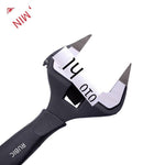 6 Inch Adjustable Open End Wrench With Thin Scale Non Slip Handle Multi Function Adjustable Wrench Speed Wrench