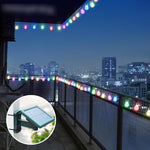 Solar Light String LED Color Ball Lamp Outdoor Waterproof Festival Atmosphere Balcony Decorative Lamp Sky Star Color Lamp Flashing Lamp String Lamp