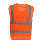 Safety Reflective Vest Road Construction Safety Clothes Widened 4 Reflective Strips Vest Riding Clothes Fluorescent Vest